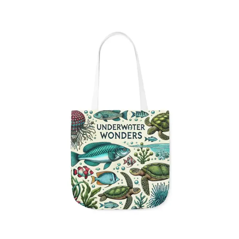 Underwater Wonders Canvas Tote for Ocean Lovers