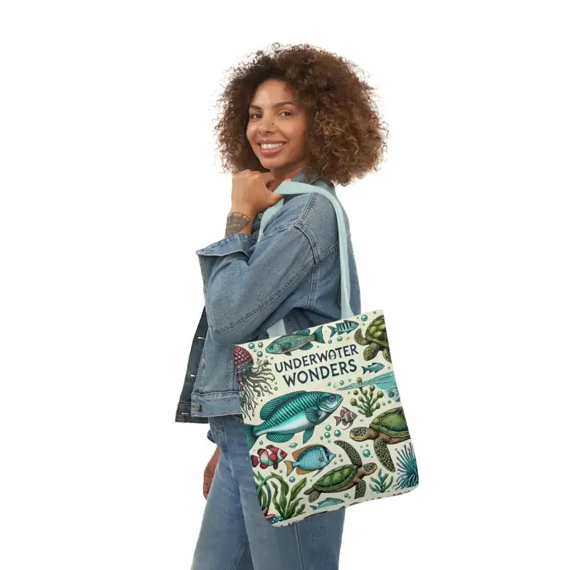 Underwater Wonders Canvas Tote for Ocean Lovers