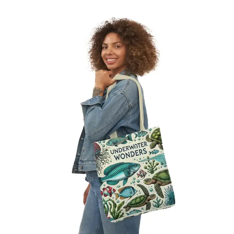 Underwater Wonders Canvas Tote for Ocean Lovers