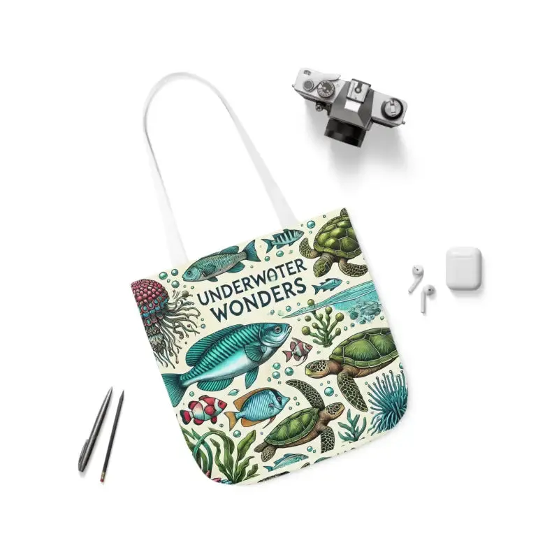 Underwater Wonders Canvas Tote for Ocean Lovers