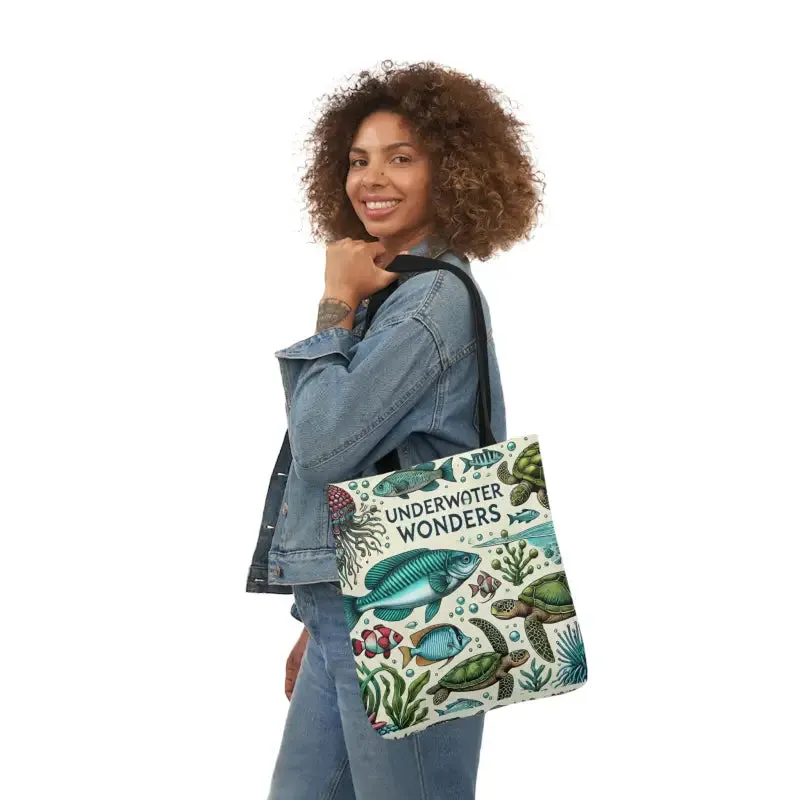 Underwater Wonders Canvas Tote for Ocean Lovers