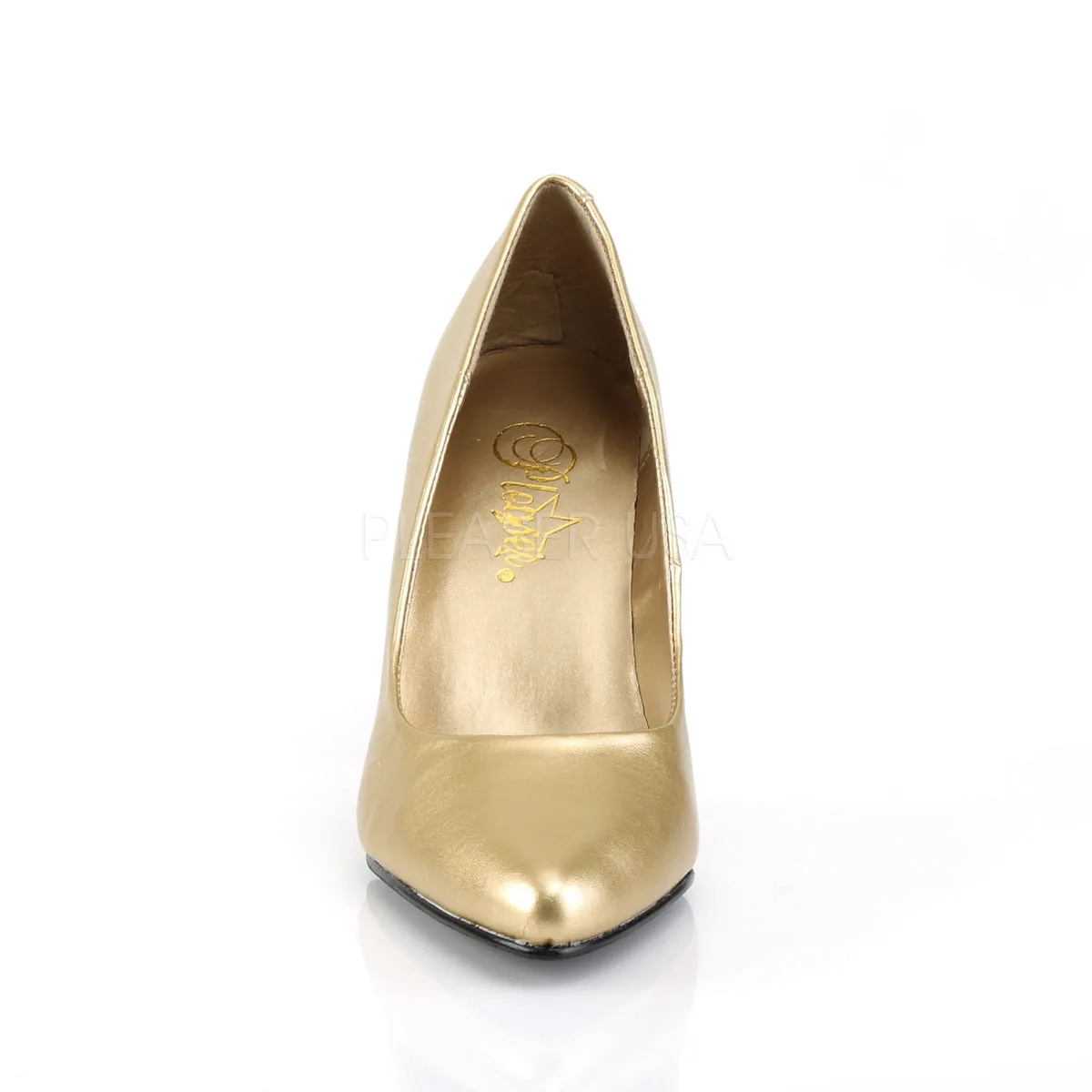 VANITY-420  Gold Faux Leather