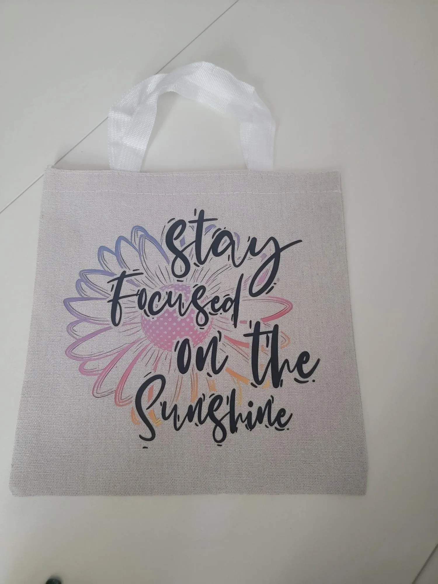 Versatile Canvas Tote Bag – 9.8” x 9.8” Durable Mini Tote for Quick Trips & Essentials