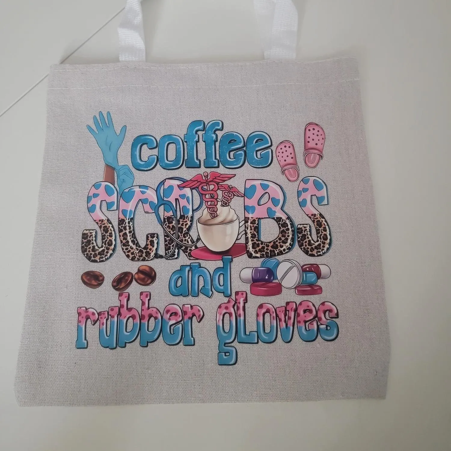 Versatile Canvas Tote Bag – 9.8” x 9.8” Durable Mini Tote for Quick Trips & Essentials