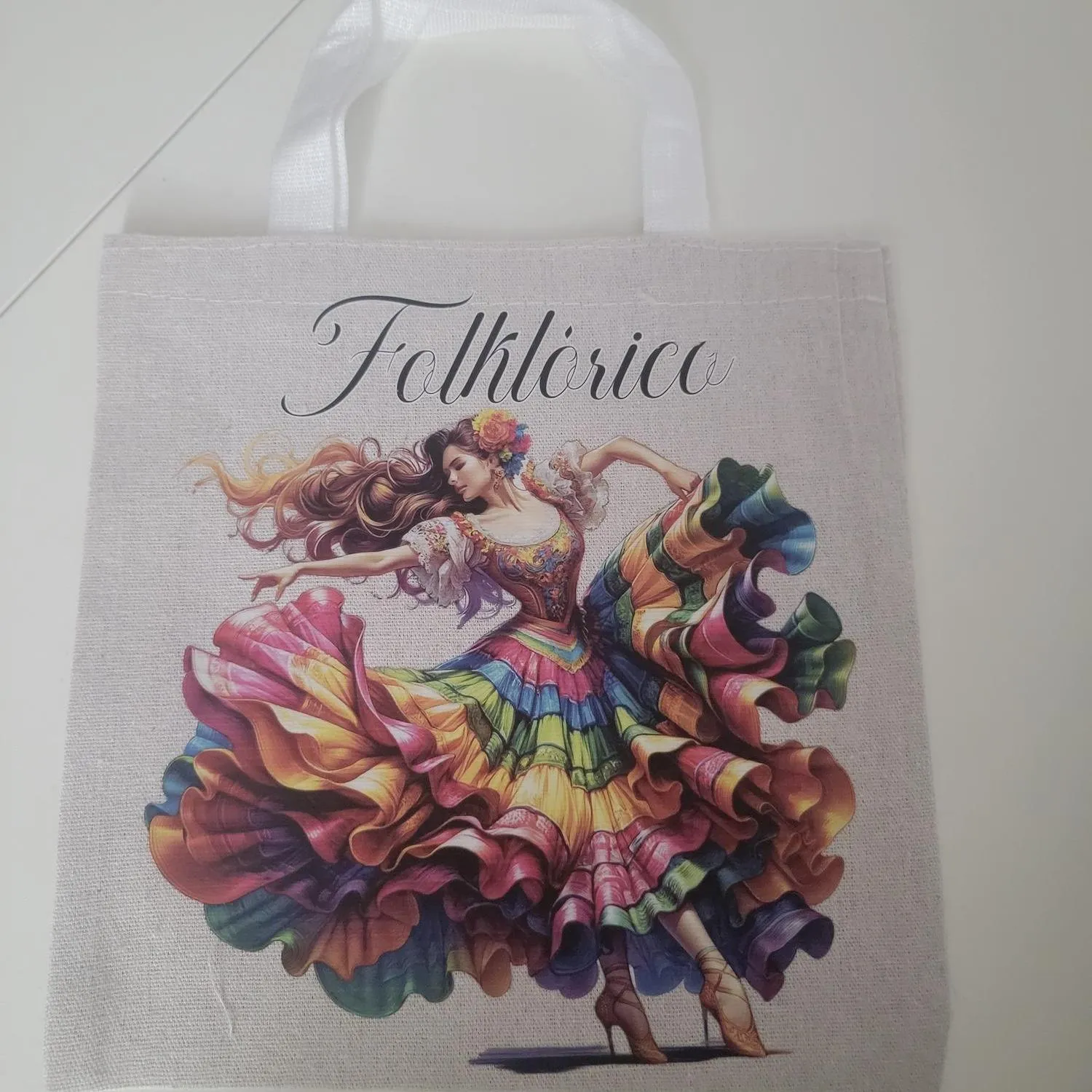 Versatile Canvas Tote Bag – 9.8” x 9.8” Durable Mini Tote for Quick Trips & Essentials