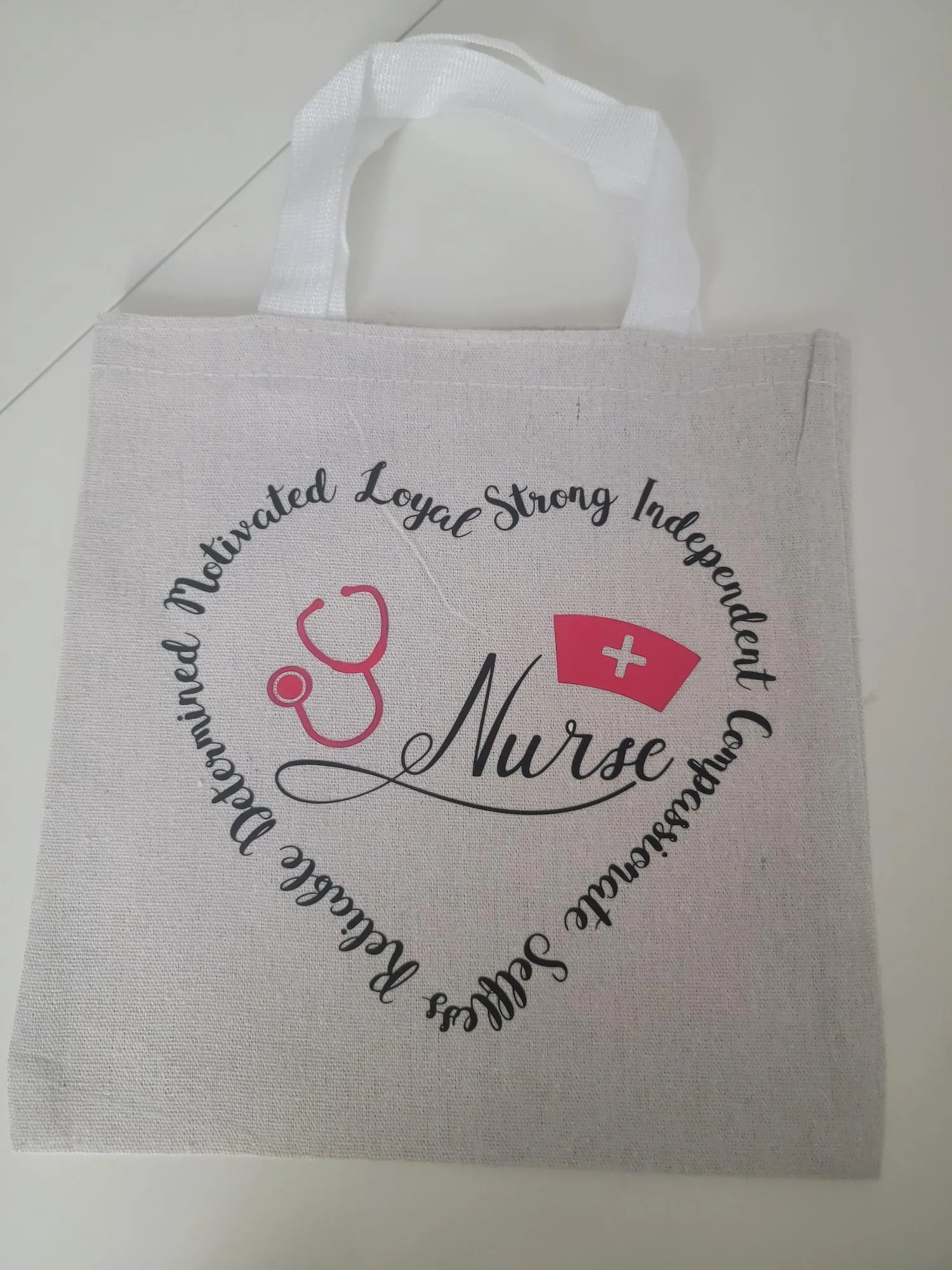 Versatile Canvas Tote Bag – 9.8” x 9.8” Durable Mini Tote for Quick Trips & Essentials