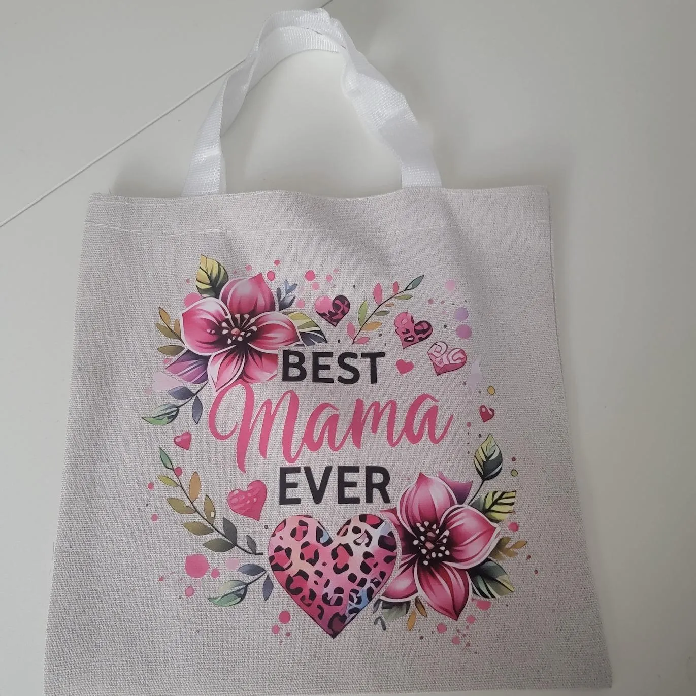 Versatile Canvas Tote Bag – 9.8” x 9.8” Durable Mini Tote for Quick Trips & Essentials