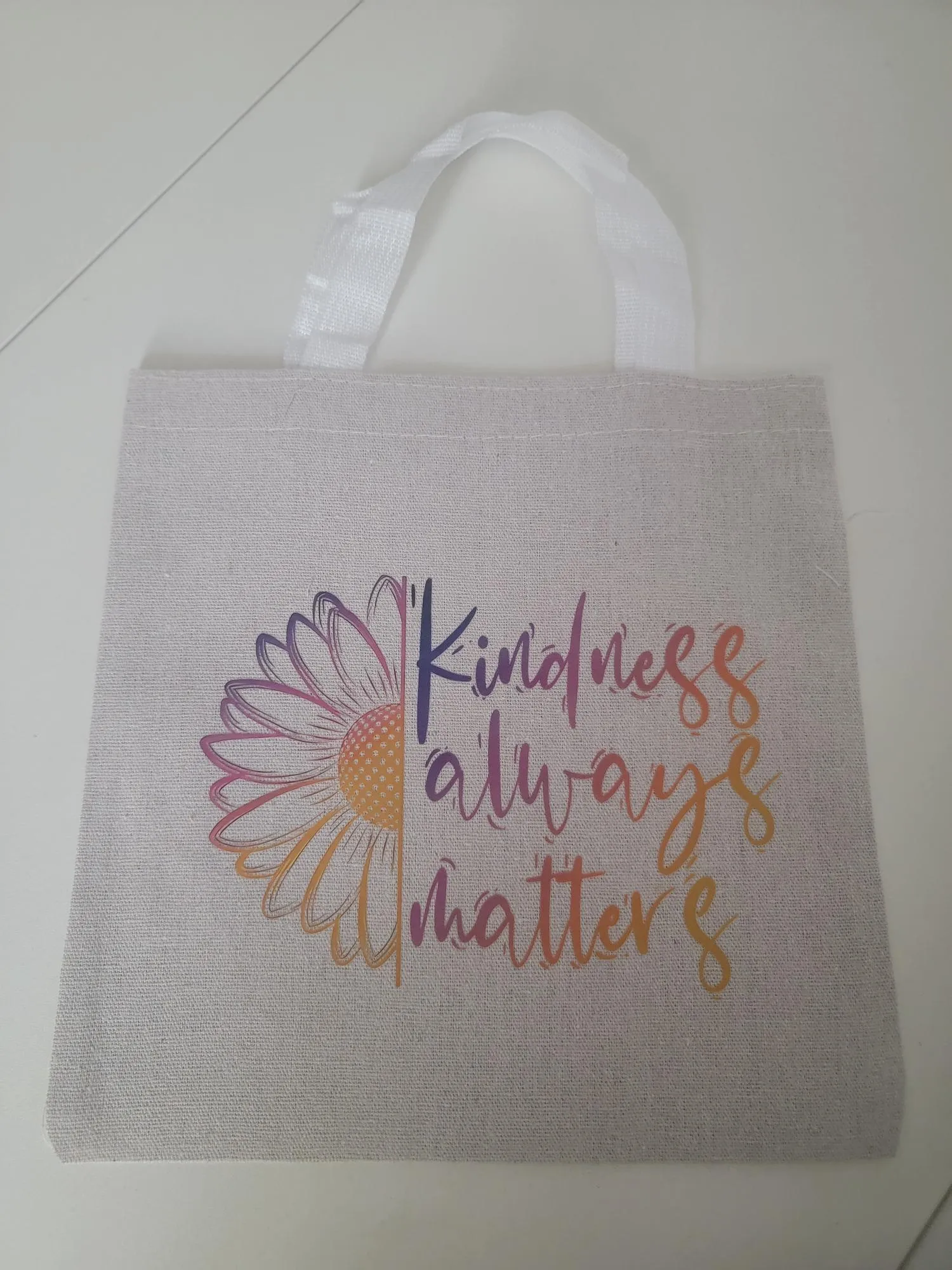 Versatile Canvas Tote Bag – 9.8” x 9.8” Durable Mini Tote for Quick Trips & Essentials