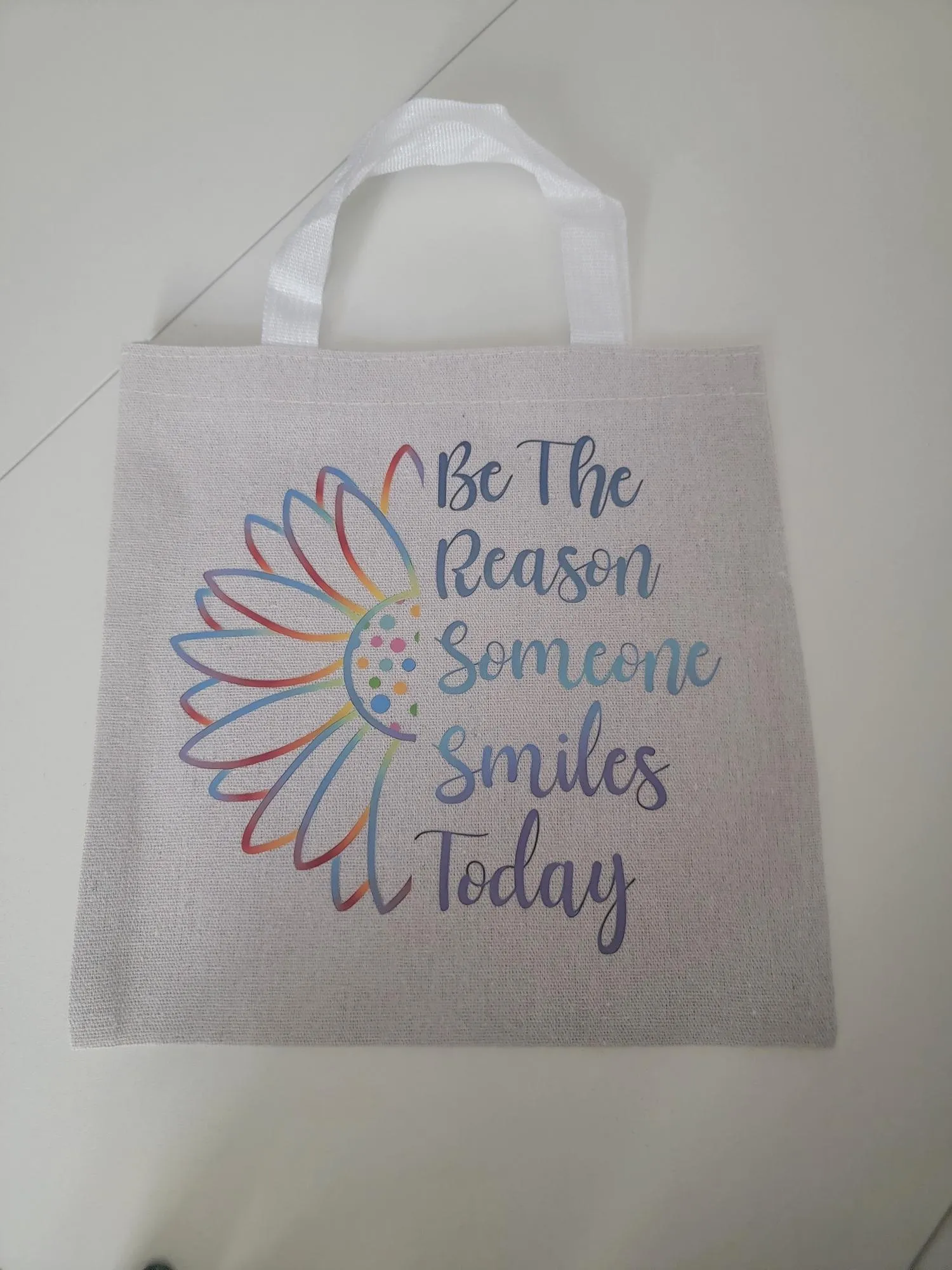 Versatile Canvas Tote Bag – 9.8” x 9.8” Durable Mini Tote for Quick Trips & Essentials