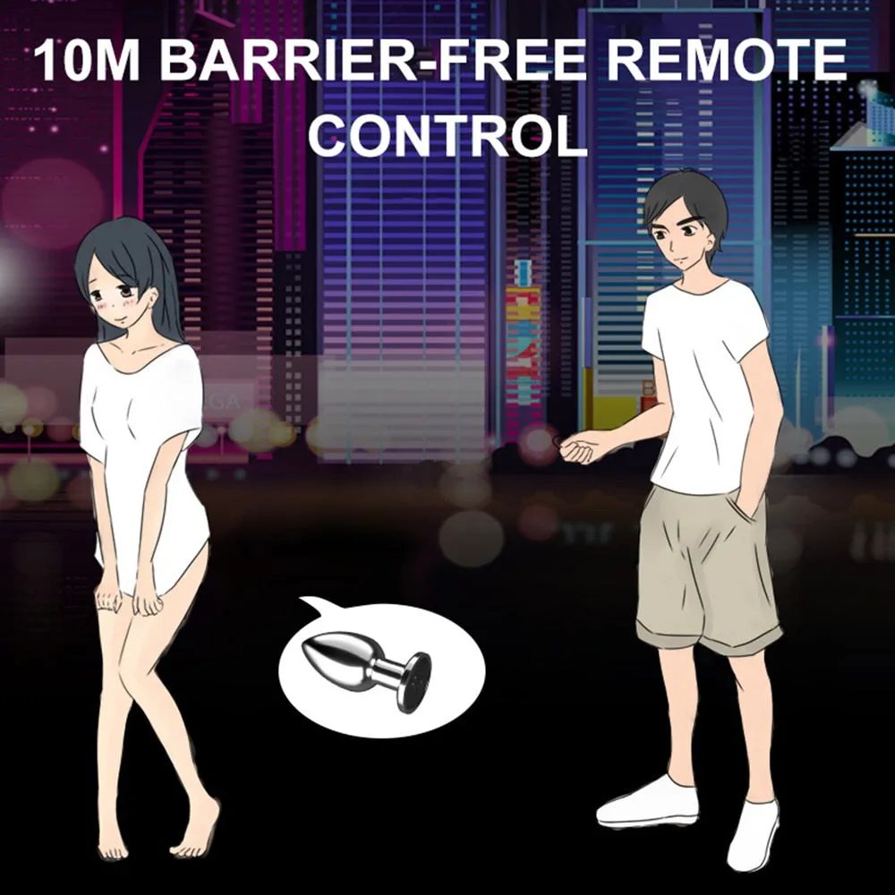 Vibrating Anal Plug With Remote Control