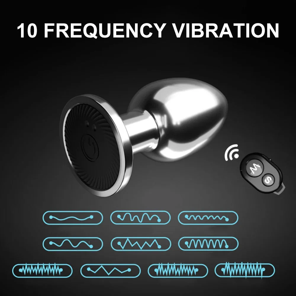 Vibrating Anal Plug With Remote Control