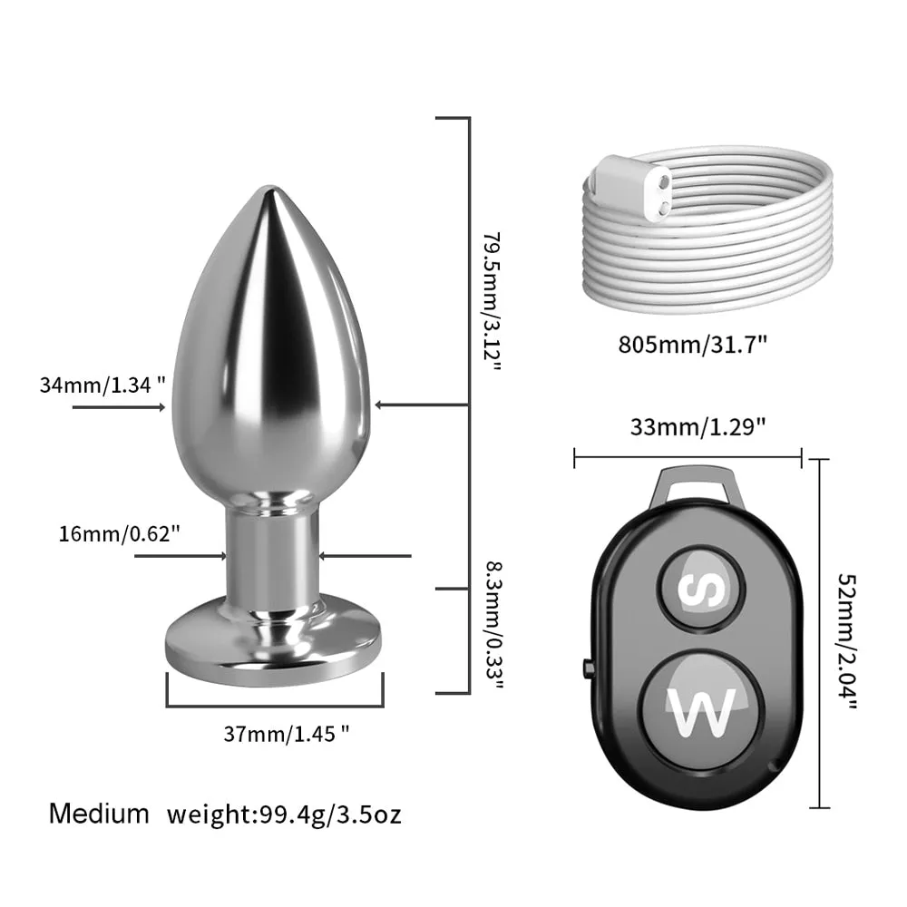 Vibrating Anal Plug With Remote Control
