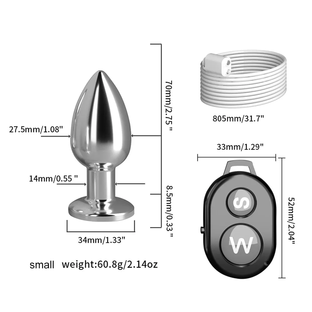Vibrating Anal Plug With Remote Control