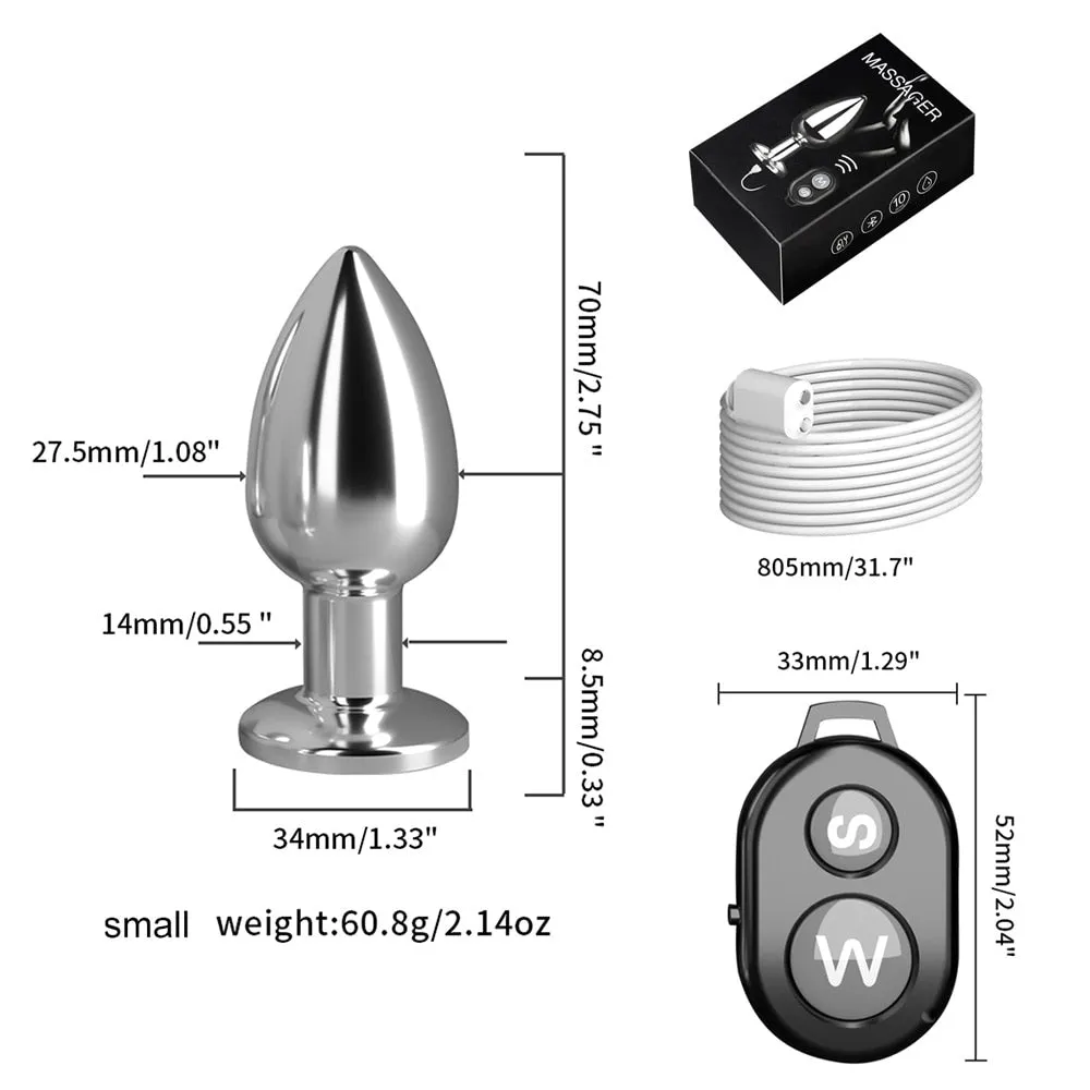 Vibrating Anal Plug With Remote Control