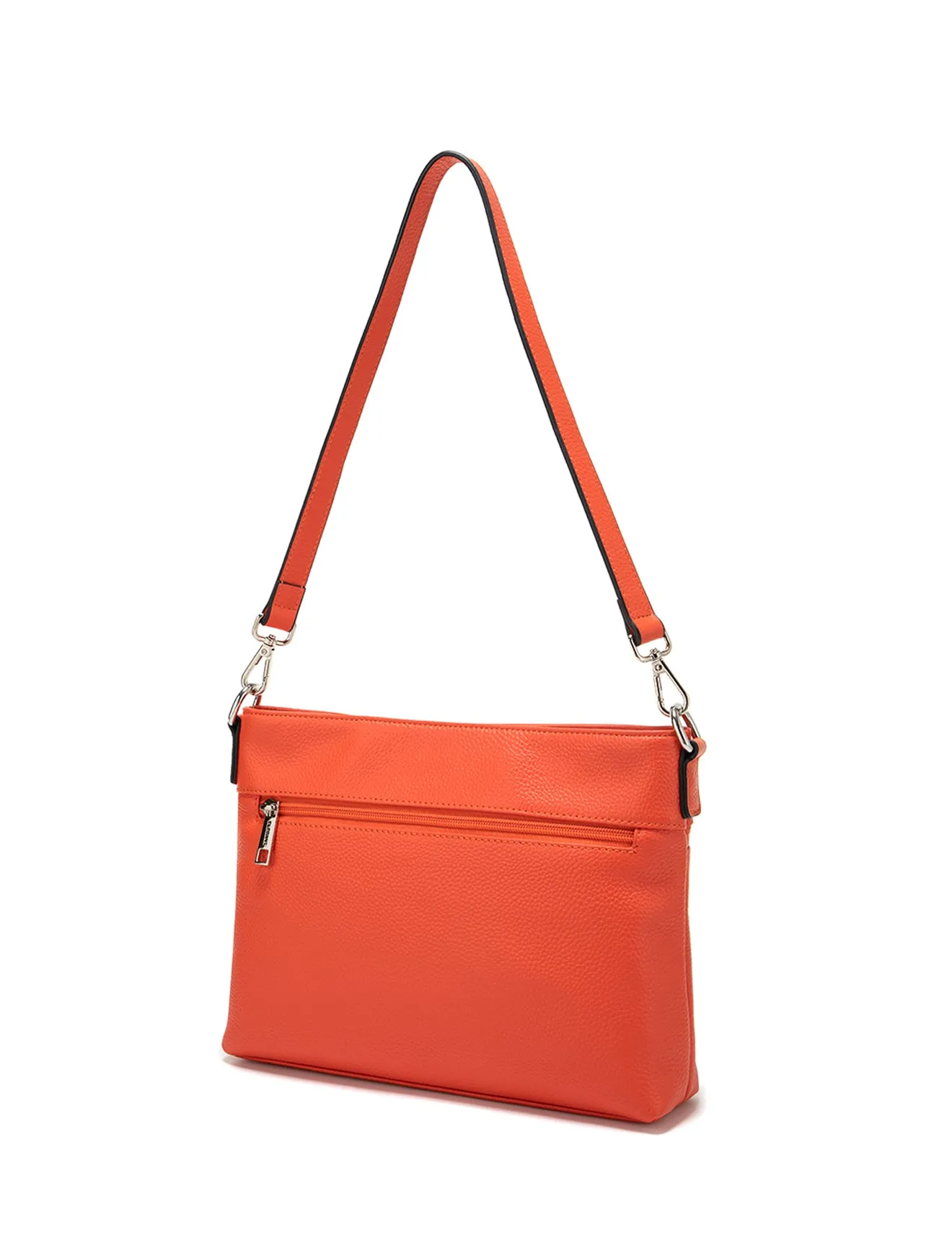VICKY LEATHER XBODY BAG-E1-0807A-TANGERINE