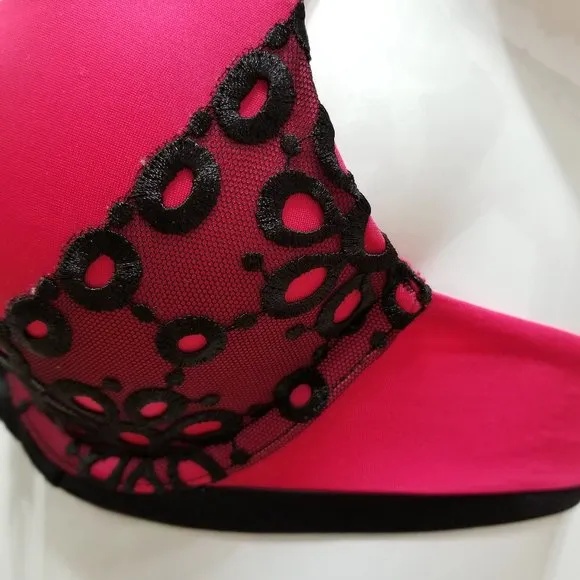 Victoria's Secret bra 32B Very Sexy Push-Up floral eyelet lace convertible 2012