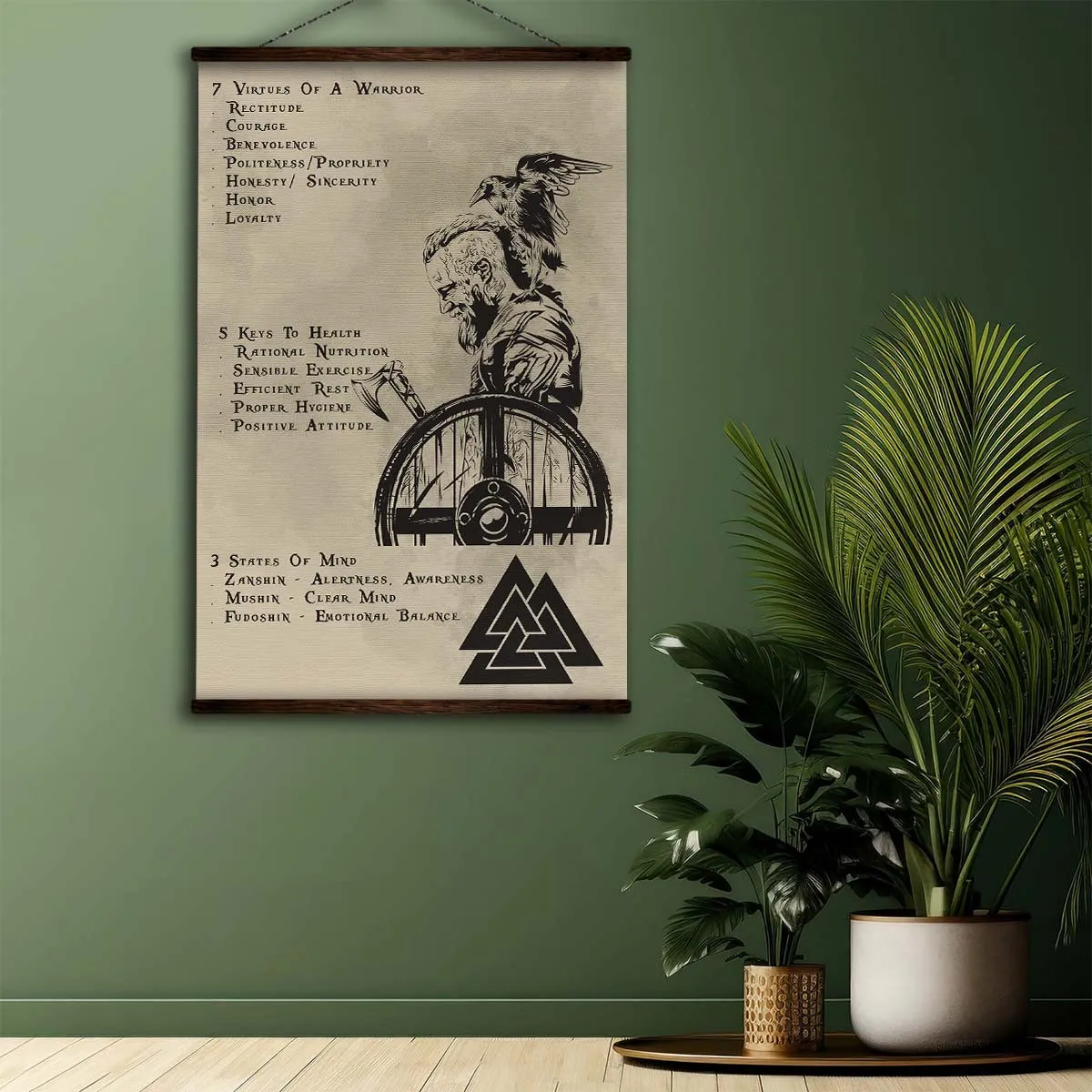 Viking Wall Art - Viking Poster - Viking Canvas - 7 5 3 CODE - VK017 - Vertical Poster - Vertical Canvas
