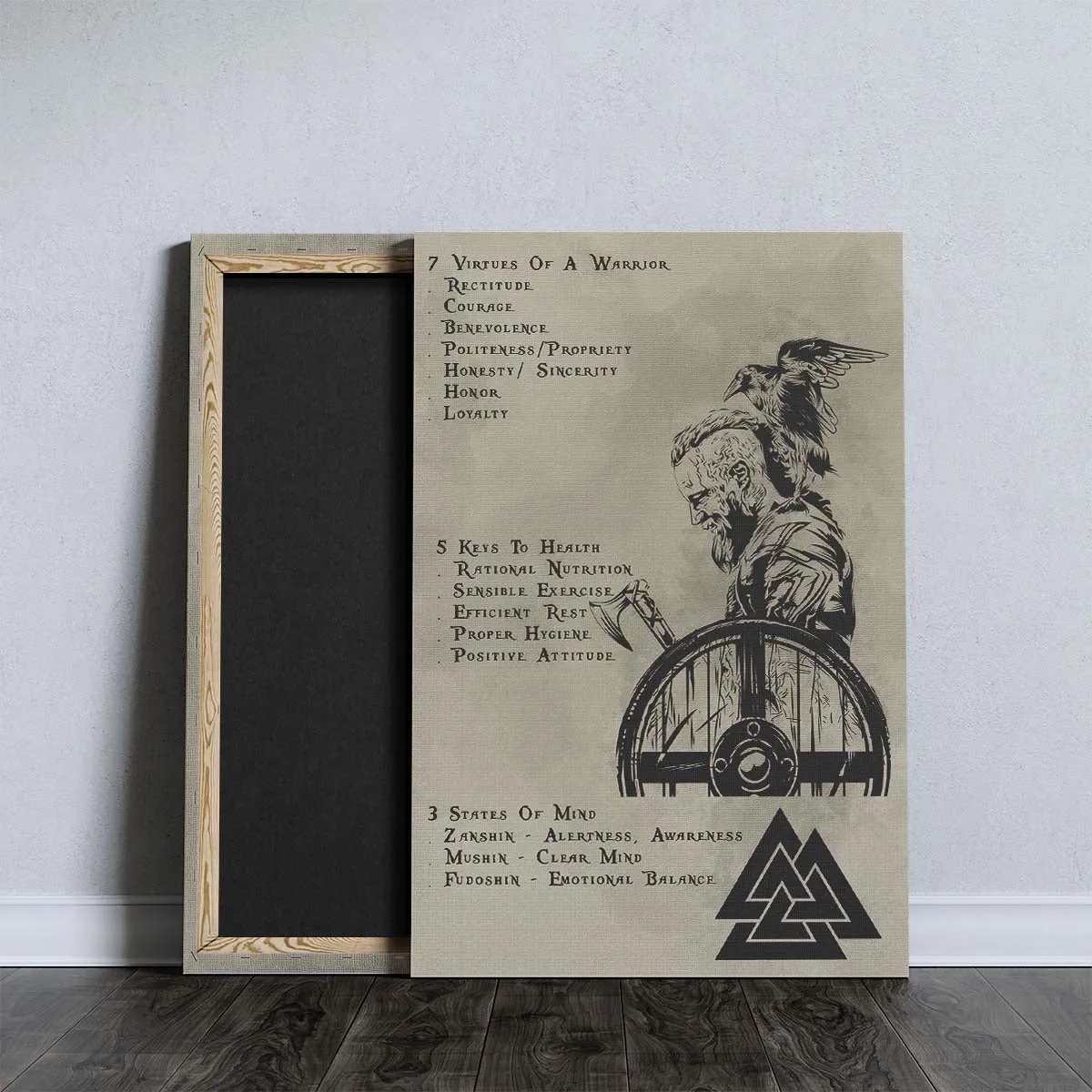 Viking Wall Art - Viking Poster - Viking Canvas - 7 5 3 CODE - VK017 - Vertical Poster - Vertical Canvas