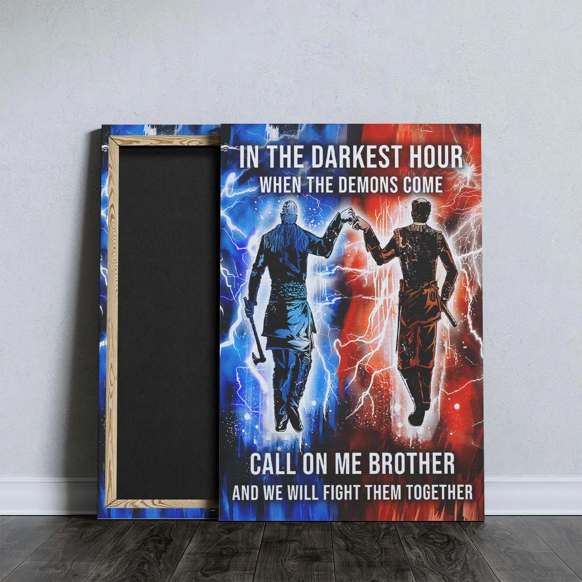 Viking Wall Art - Viking Poster - Viking Canvas - Call On me Brother - Ragnar Lothbrok - Floki - VK061 - Vertical Poster - Vertical Canvas