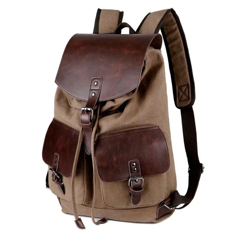 Vintage Canvas Backpack Purse Travel for Men
