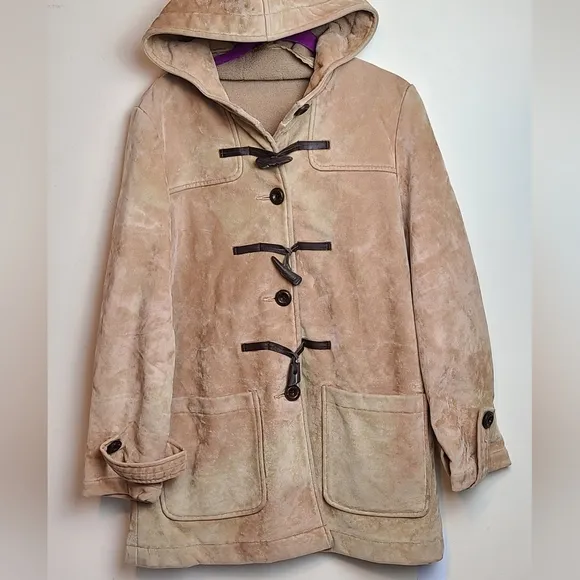 Vintage Hooded Duffle Coat
