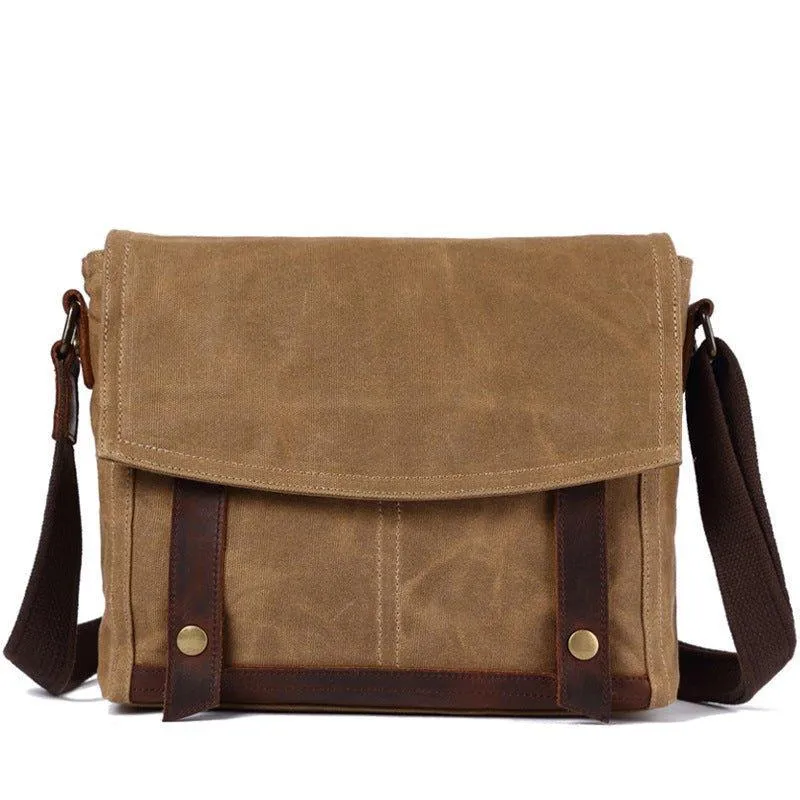 Vintage Messenger Bag Canvas Crossbody for Men