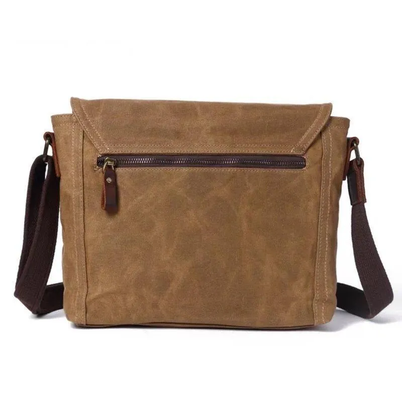 Vintage Messenger Bag Canvas Crossbody for Men