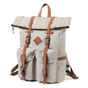 Vintage Voyager: Stylish Wax Canvas Backpack