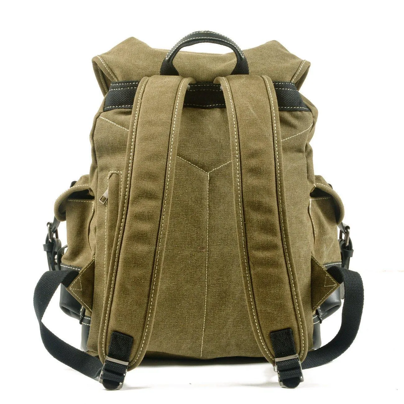 Vintage Waxed Canvas Backpack Waterproof for Men
