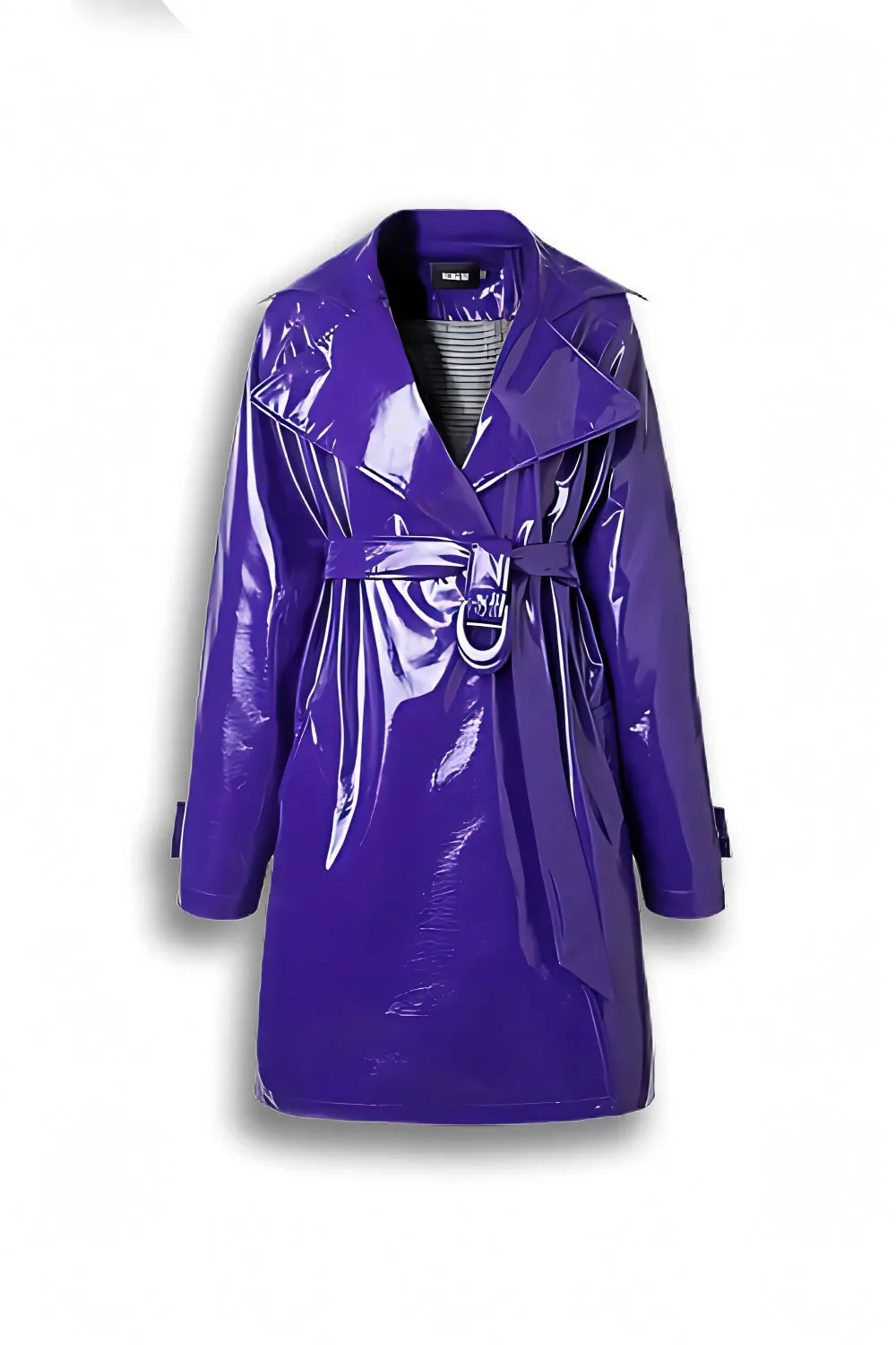 Violet Vandal Faux Leather Trench