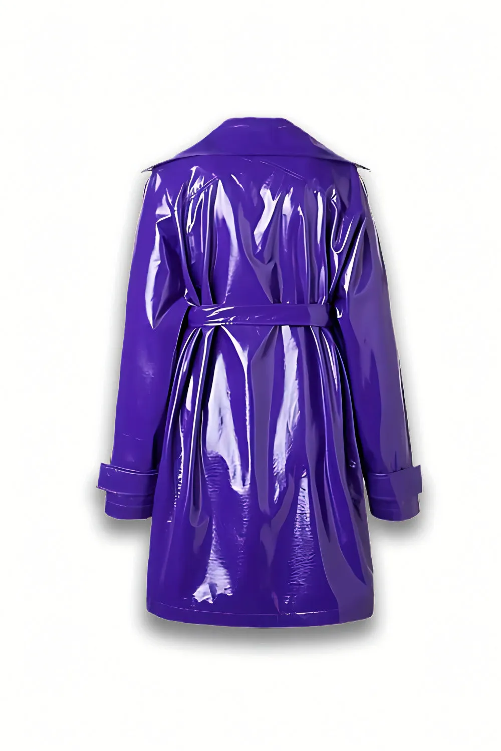 Violet Vandal Faux Leather Trench