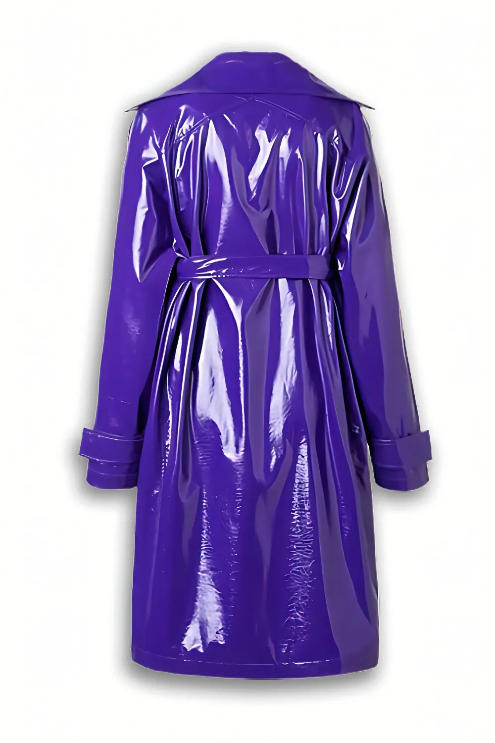 Violet Vandal Faux Leather Trench