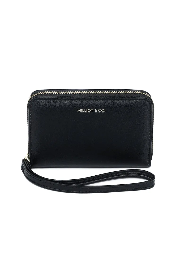 Viviz Zip Around Short Wallet (Black)