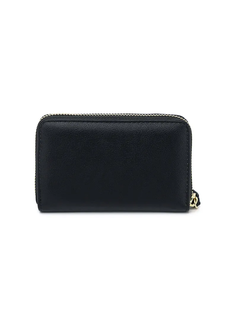 Viviz Zip Around Short Wallet (Black)