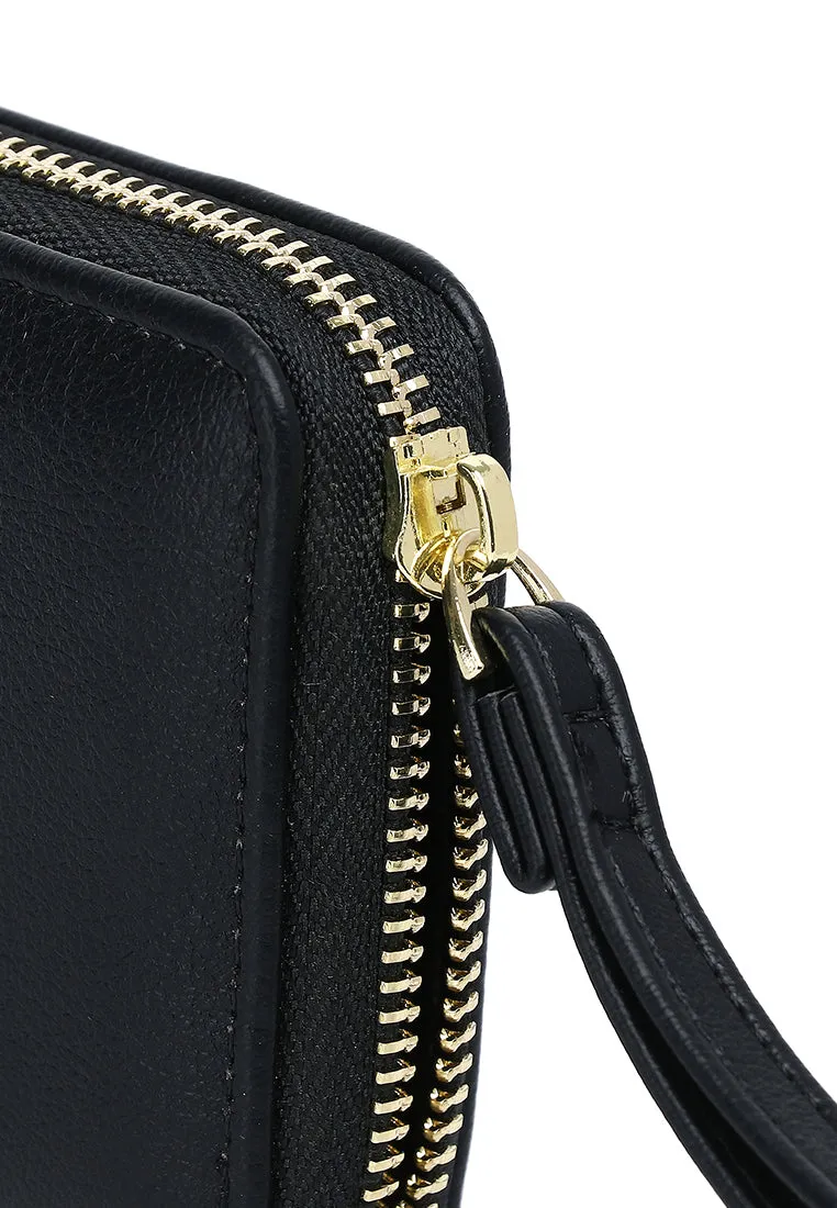 Viviz Zip Around Short Wallet (Black)