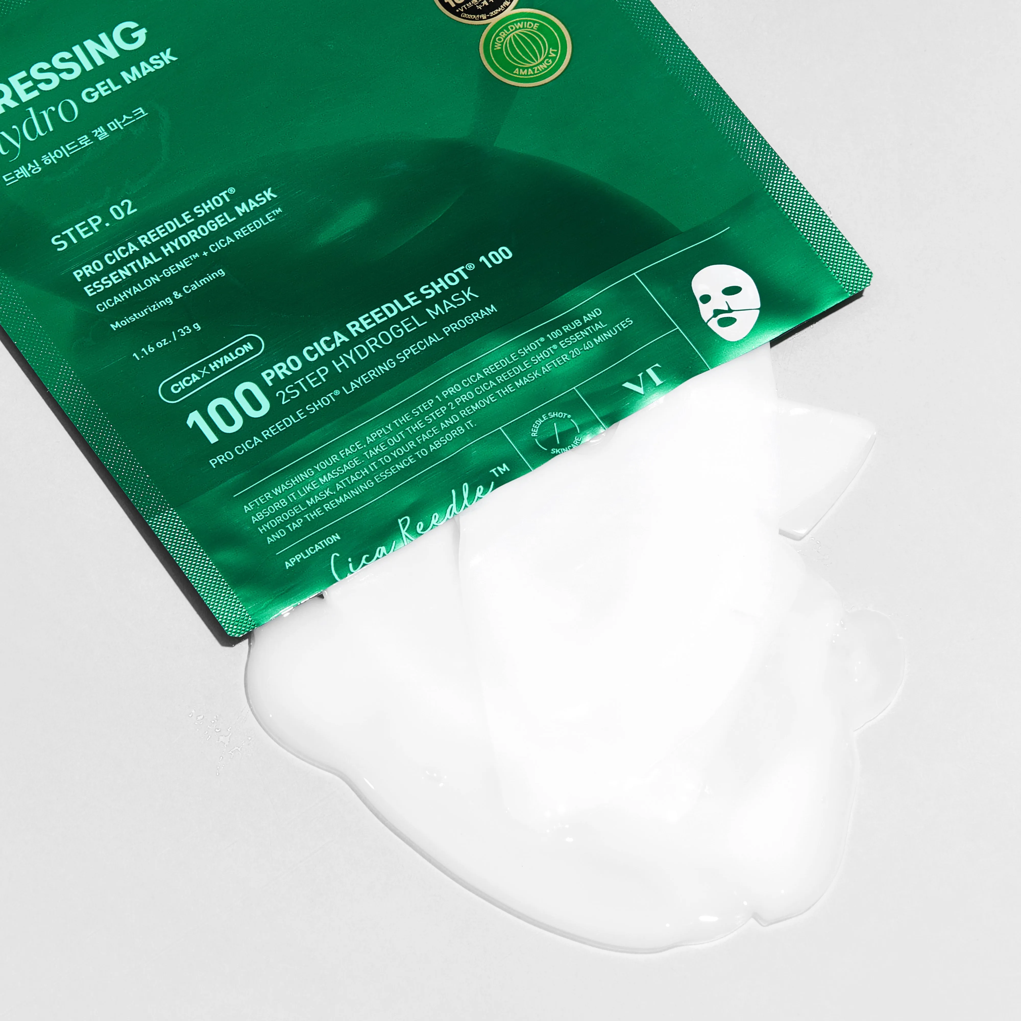 VT Pro Cica Reedle Shot 100 2-Step Hydrogel Mask