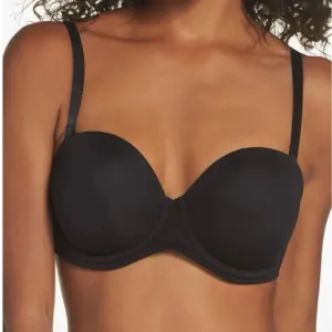 Wacoal Red Carpet Full Figure Underwire Strap/Strapless Bra Size 36G NWOT Black