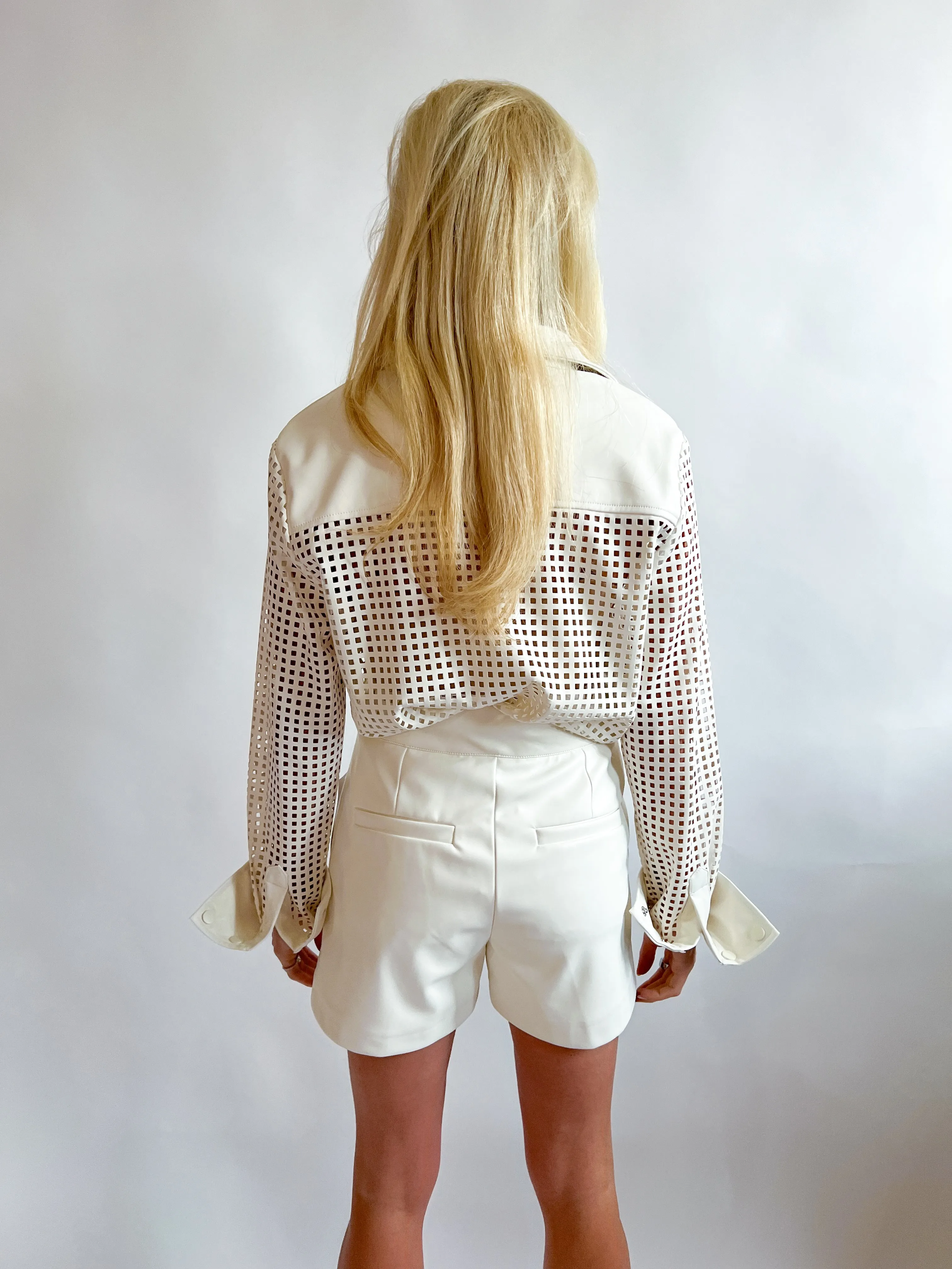 Waist Faux Leather Short
