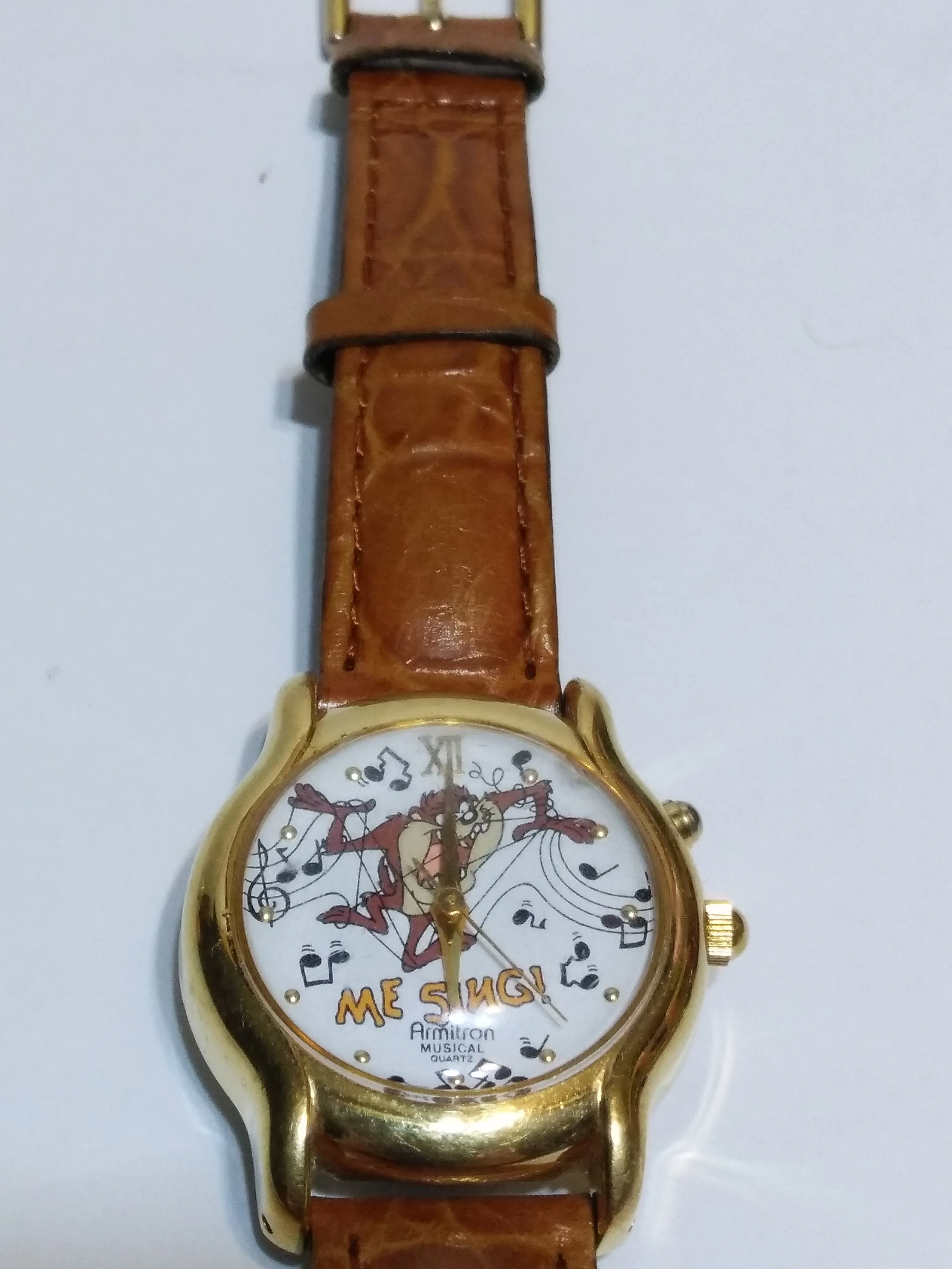 Warner Bros Tasmanian Devil "Me Sing" Armitron Musical Quartz Watch