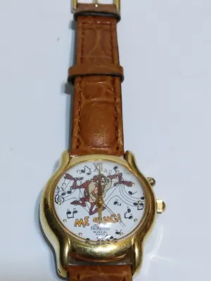 Warner Bros Tasmanian Devil "Me Sing" Armitron Musical Quartz Watch