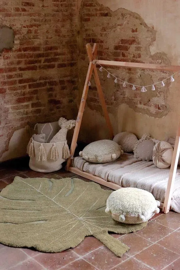 Washable Rug | Monstera Olive by Lorena Canals