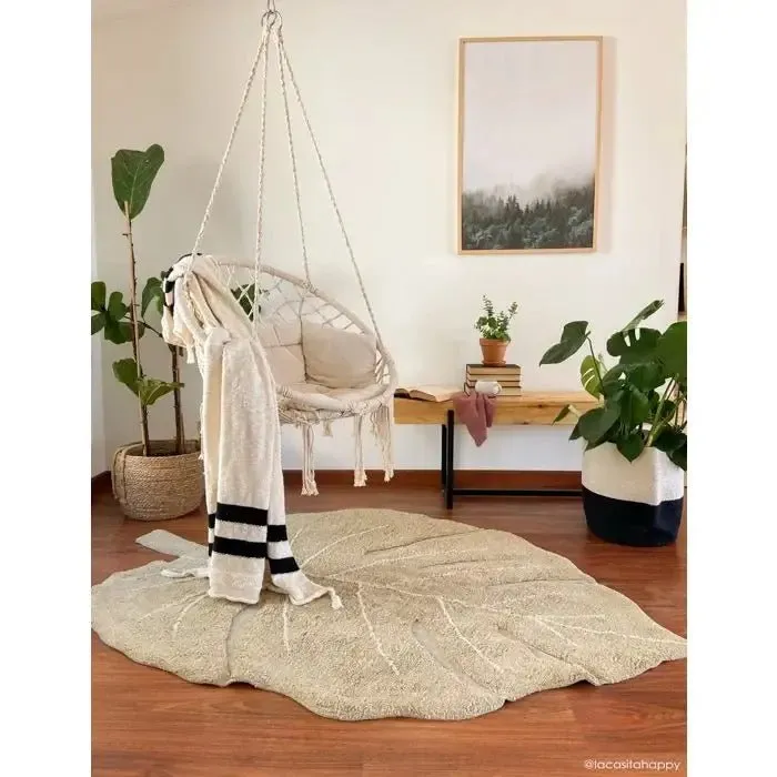 Washable Rug | Monstera Olive by Lorena Canals