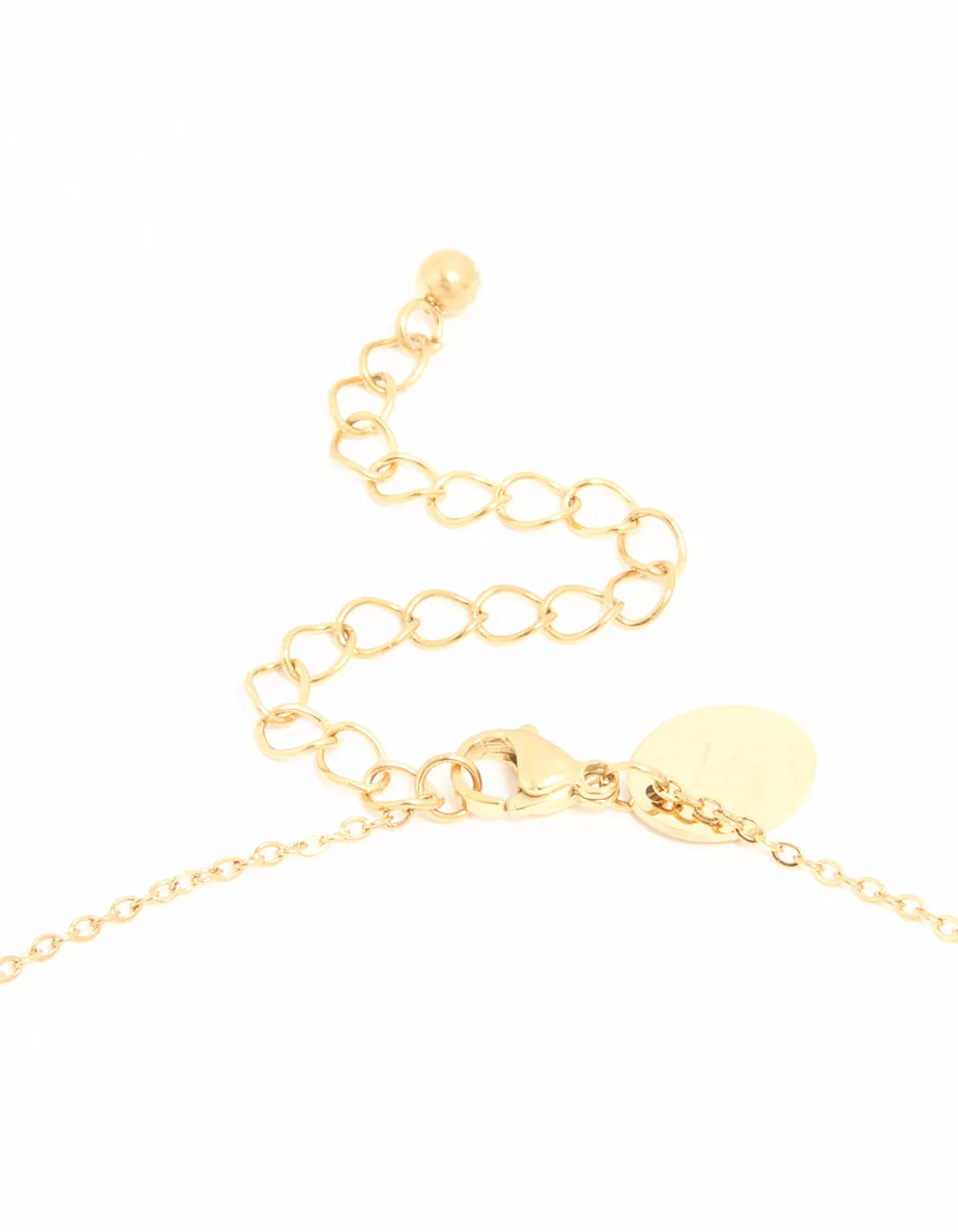 Waterproof Gold Plated Stainless Steel Evil Eye Charms Necklace