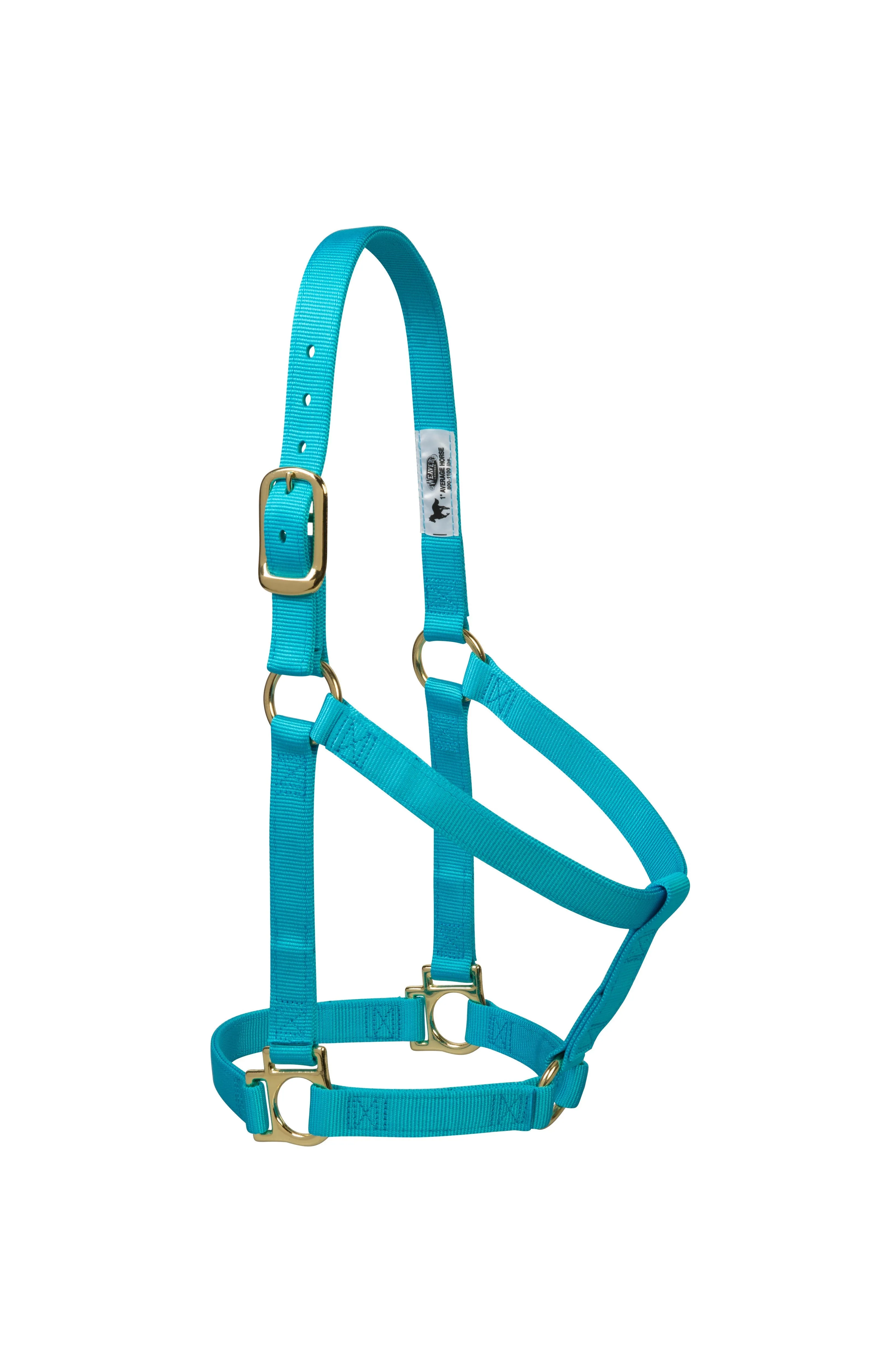 Weaver Basic Non-Adjustable Nylon Halter, 1" Large Horse (Multiple Color Options)