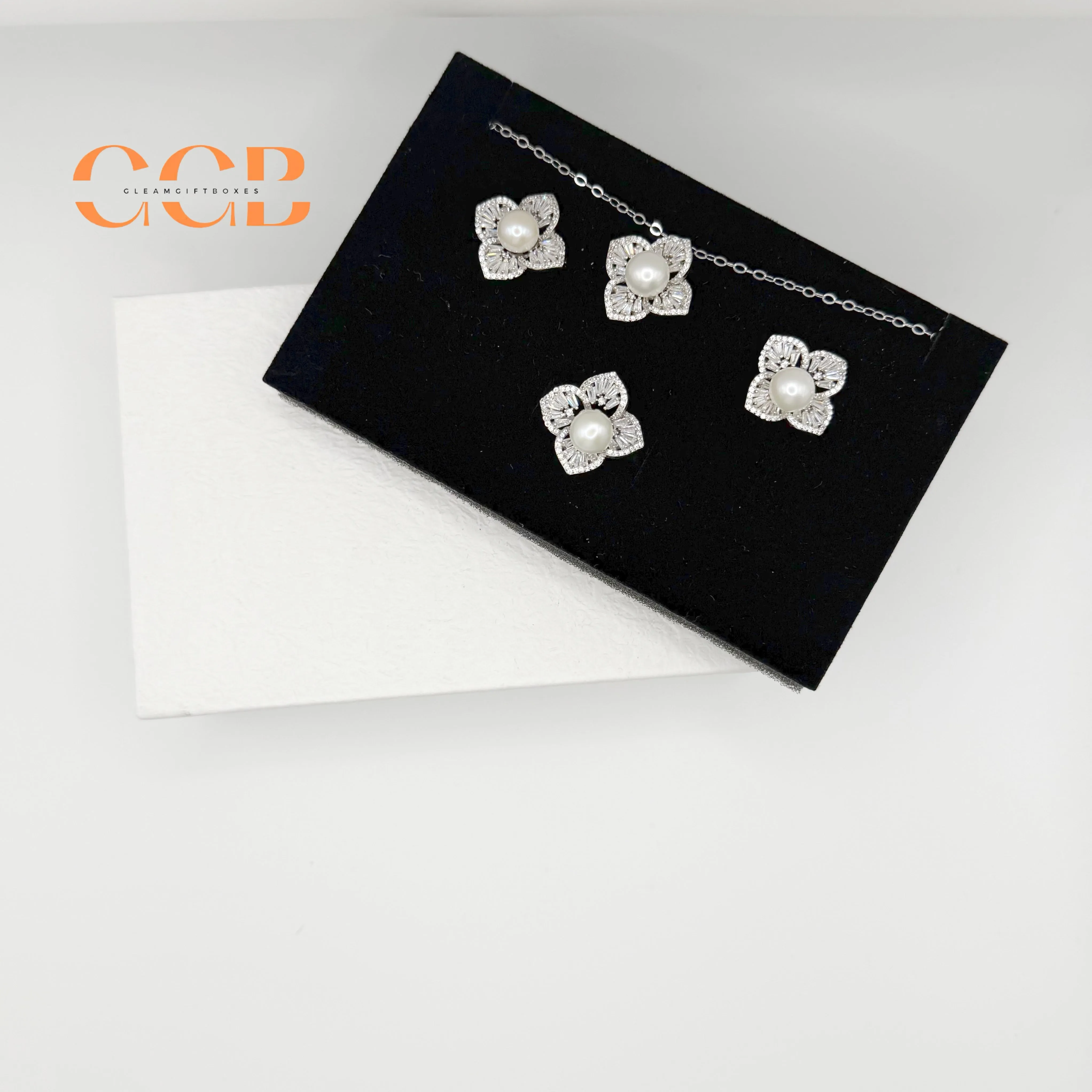 White Book Shape Jewelry Box