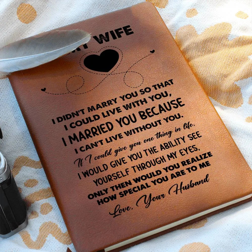 Wife Gift From Husband, "Special One", Graphic Journal