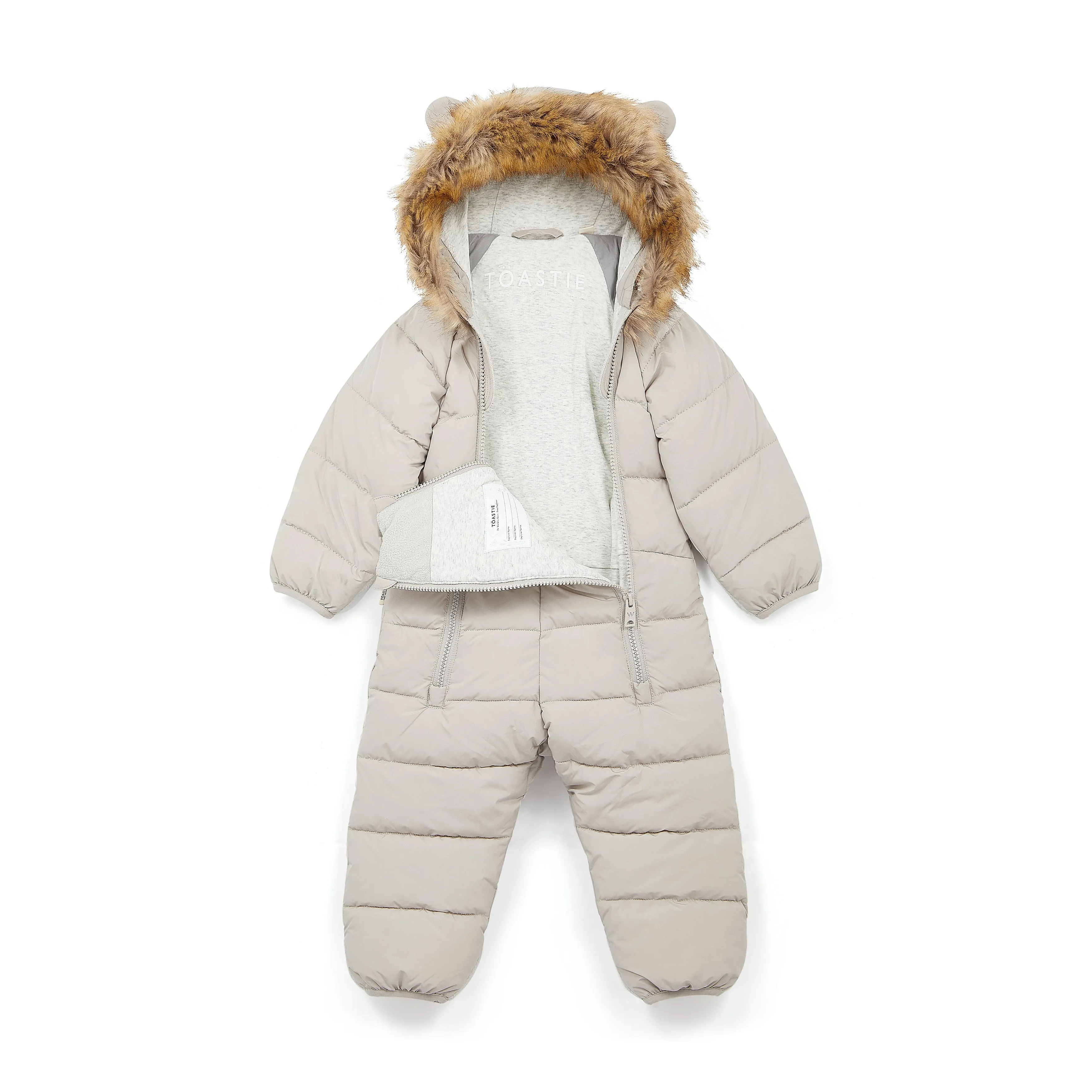 Winter White Quilted Onesie