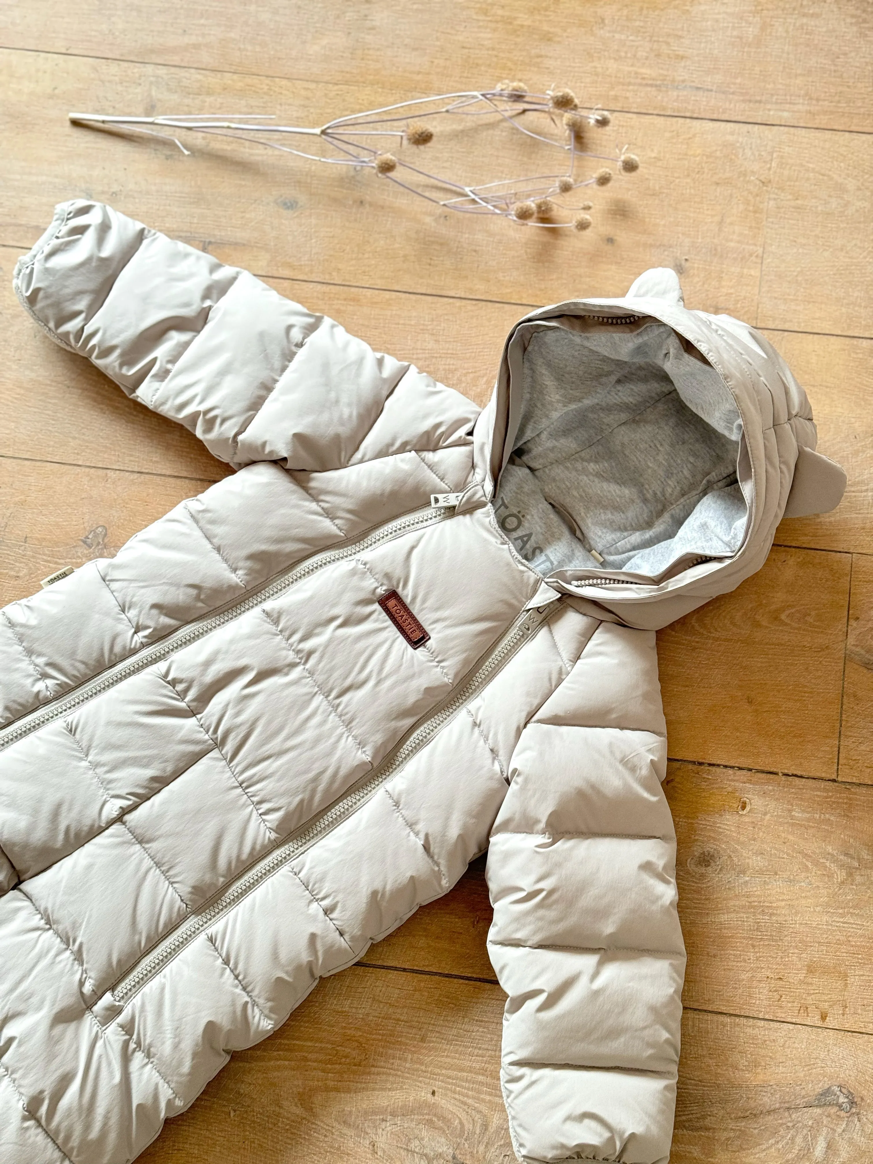 Winter White Quilted Onesie