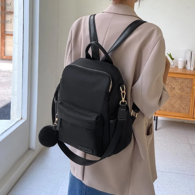 Women Minimalism Fashion Canvas Lightweight Backpack
