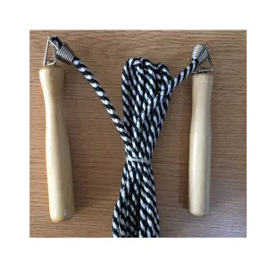 WOODEN HANDLE NYLON JUMP ROPE
